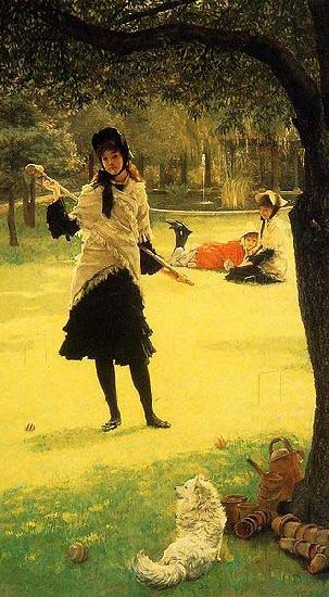 James Tissot Croquet Norge oil painting art